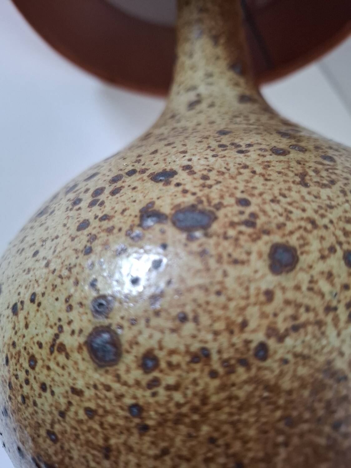 Vintage pyrite stone lamp