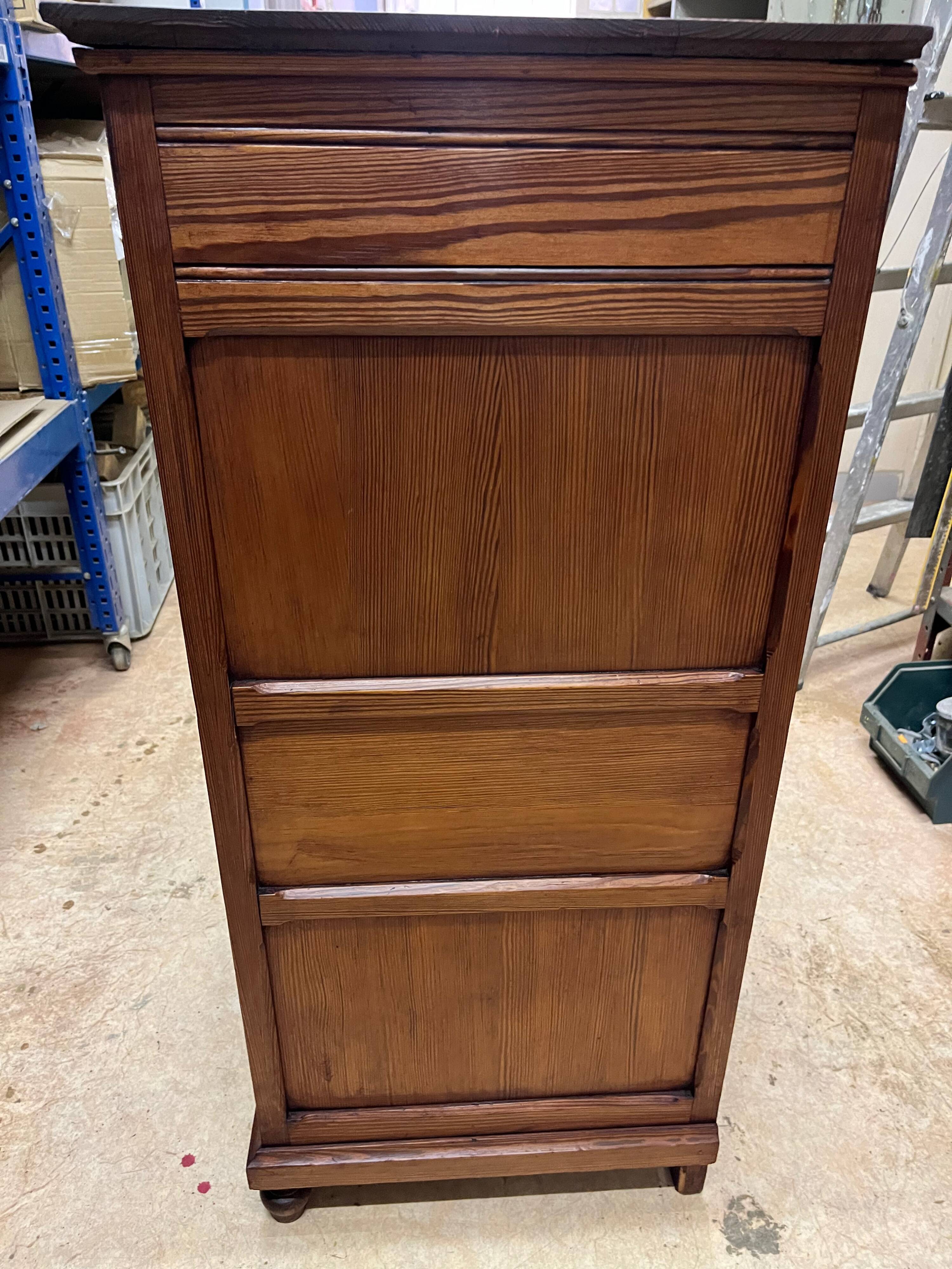 old children's wardrobe in fir