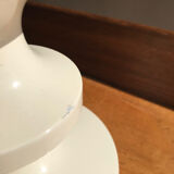White lacquered wood lamp from the 1970s