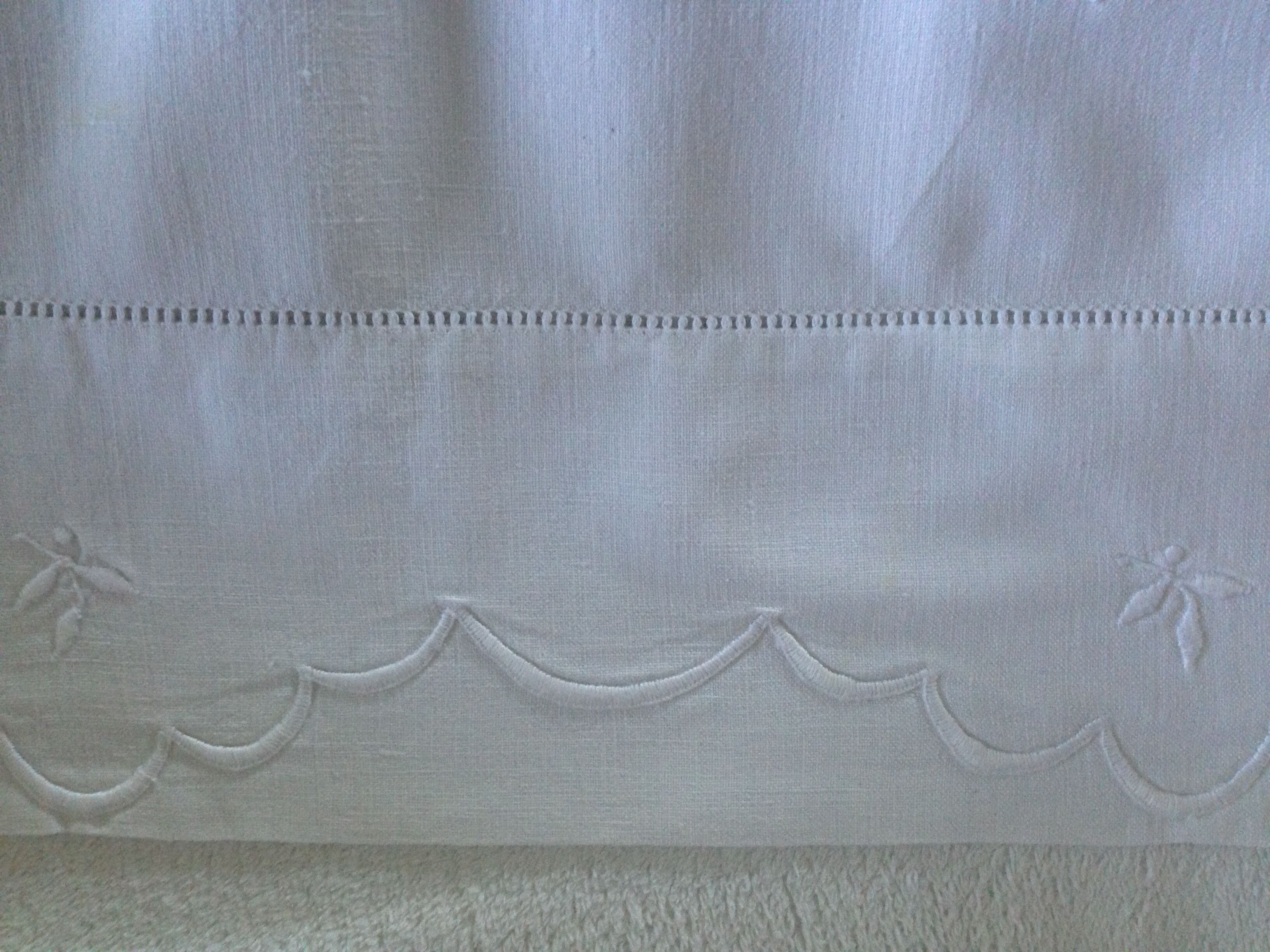 Old sheets embroidered 228 X 340