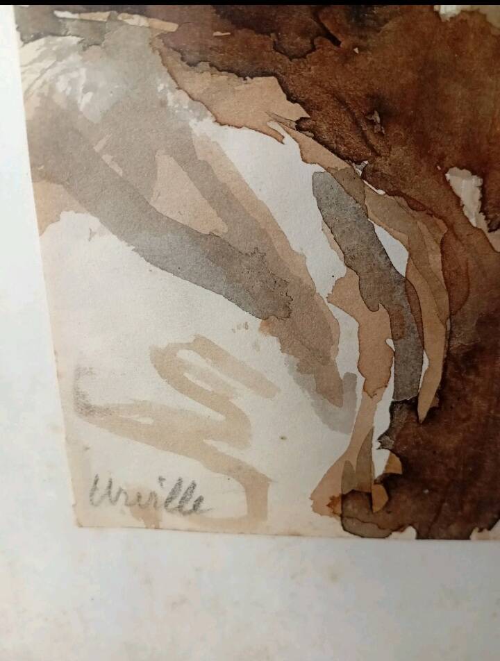 René Thomsen - watercolour - Urville 1948