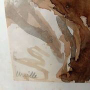 René Thomsen - watercolour - Urville 1948