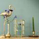 Vitrine vintage en verre et laiton