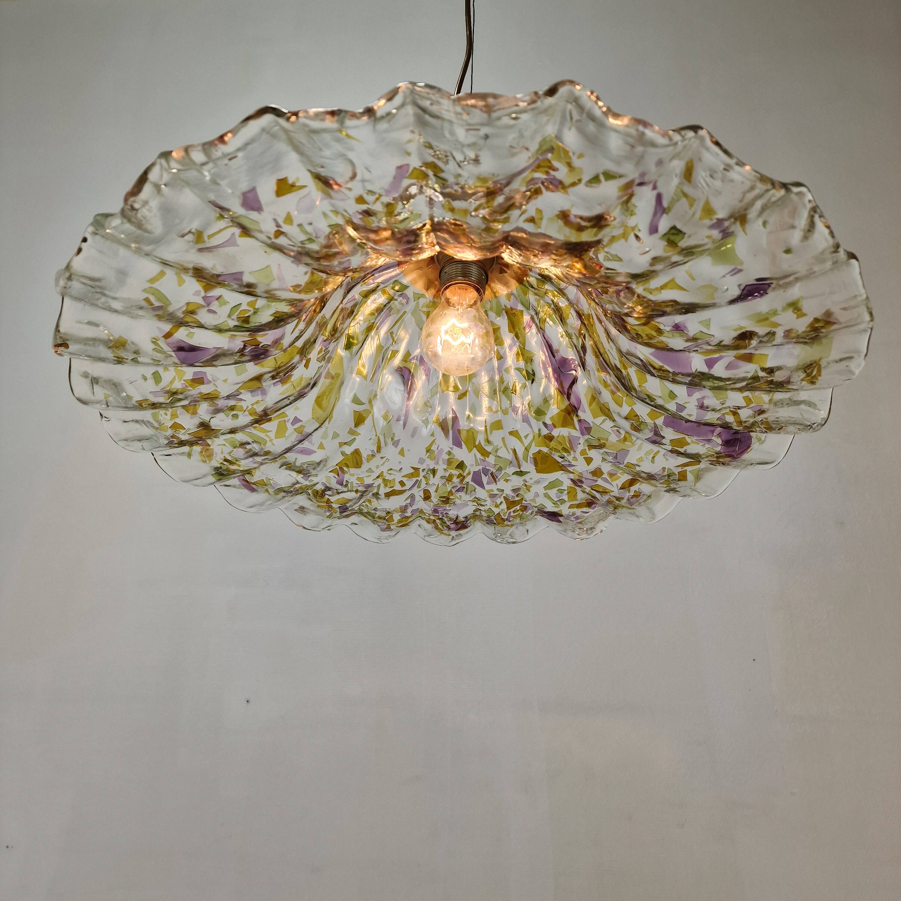 Murano Glass Pendant Lamp by "La Murrina", Italy 1980s