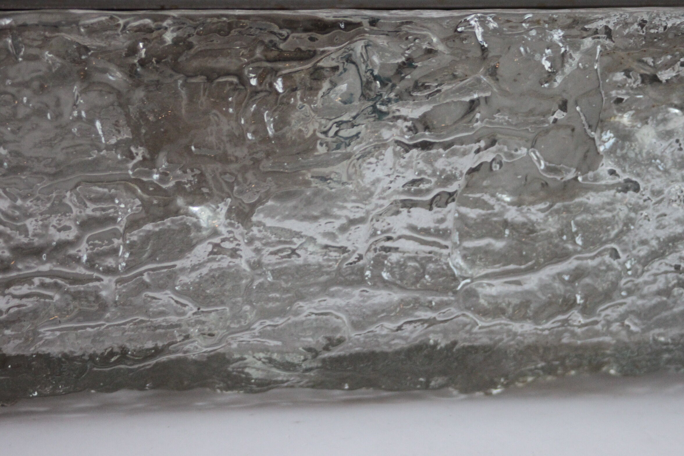 Ice glass wall sconce by Kaiser Leuchten, Germany 1960