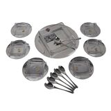 Dessert set, Italian design, 1970s, manufacturer: GOTTINGHEN