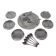 Dessert set, Italian design, 1970s, manufacturer: GOTTINGHEN