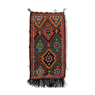 Small Vintage Turkish Kilim Rug 130x71 cm Wool Kelim