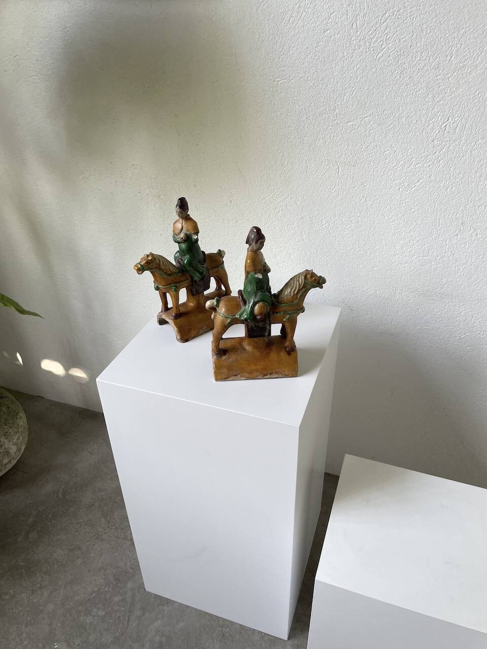 Ming period terracotta equestrian ridge tile
