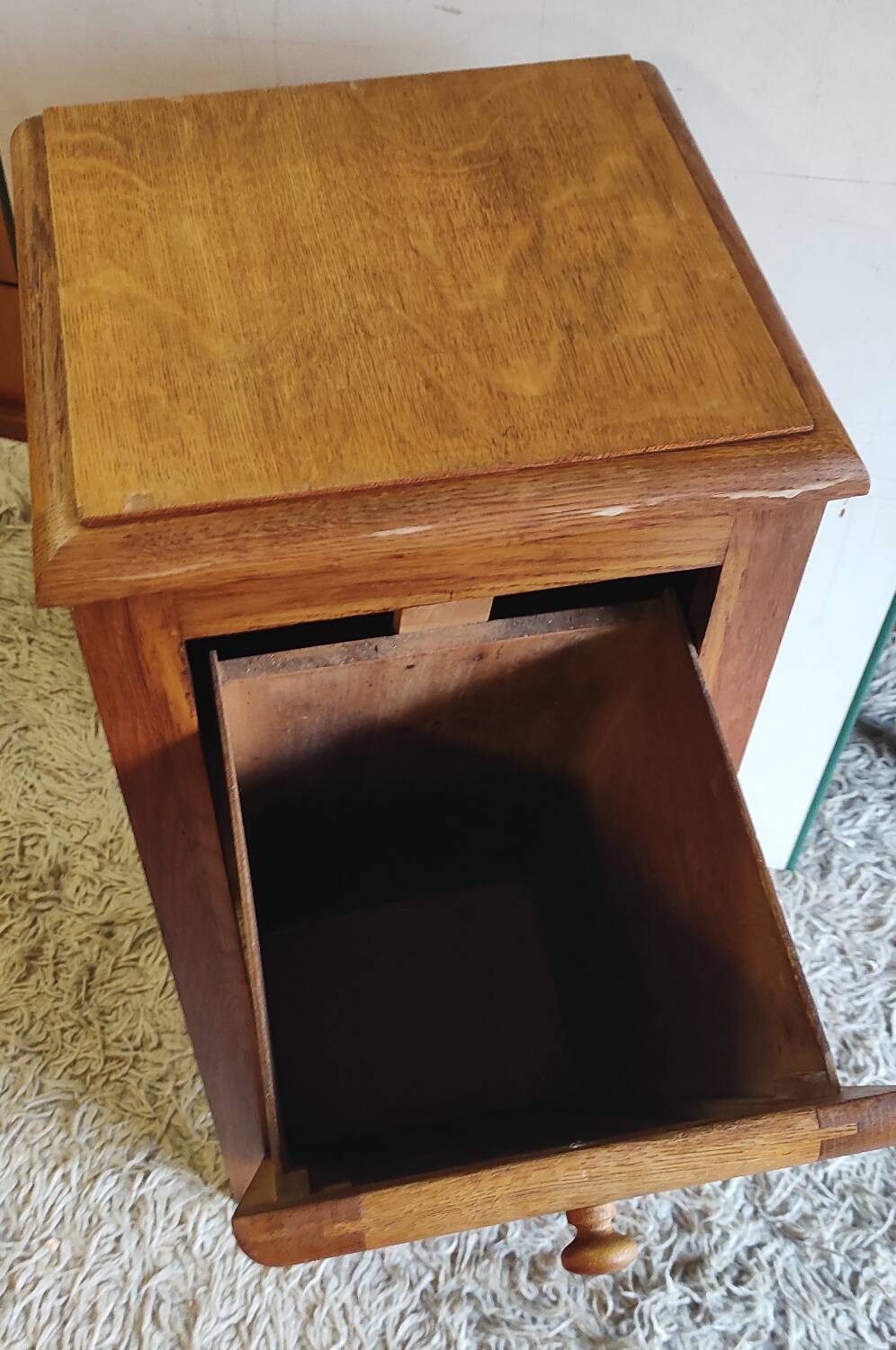 Mado style storage unit in solid wood - 1950s