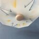 Mid-Century vintage glass ceiling light