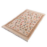Tapis bohème beige berbère 140x235 cm
