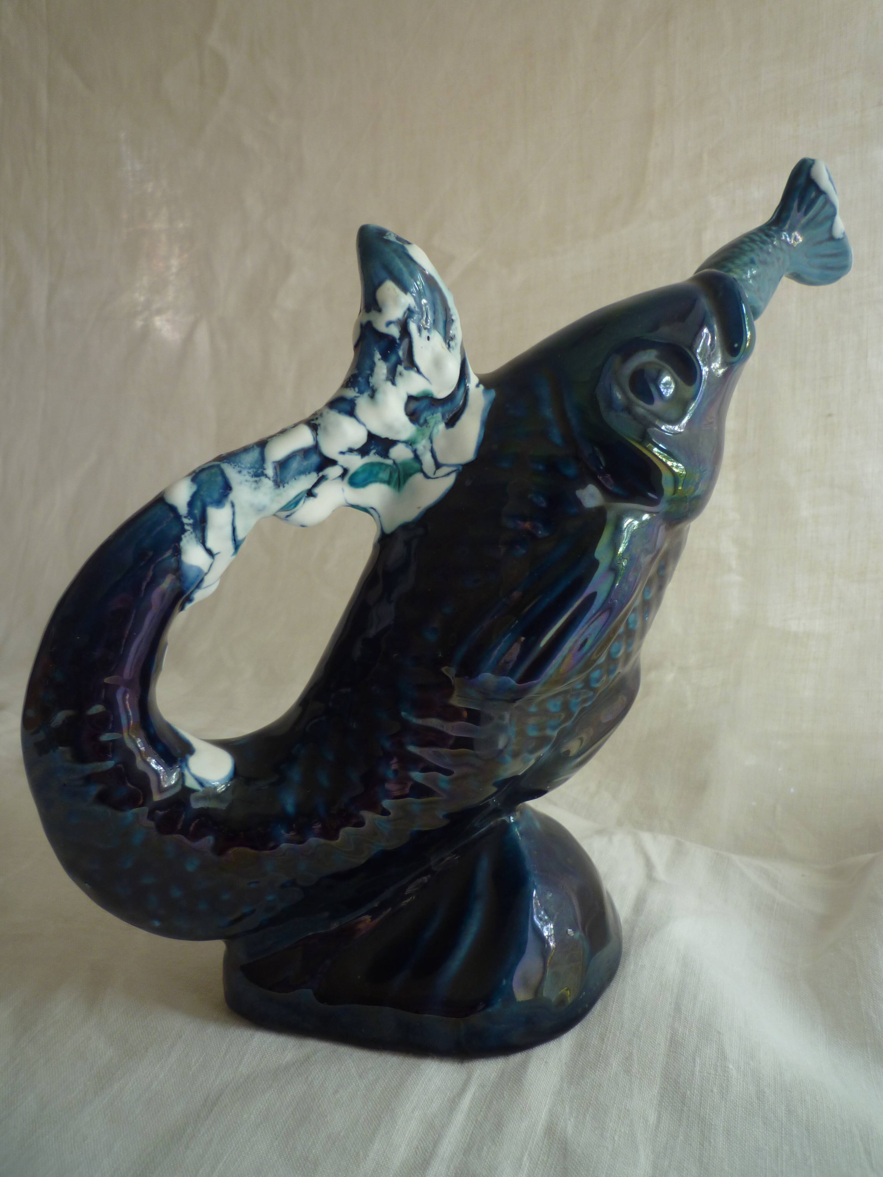 Fish liqueur service, 7 pièces