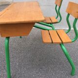 vintage school desk bench