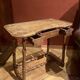 Antique 18th Century Italian Rustic Baroque Wooden Side Table with Turned Legs