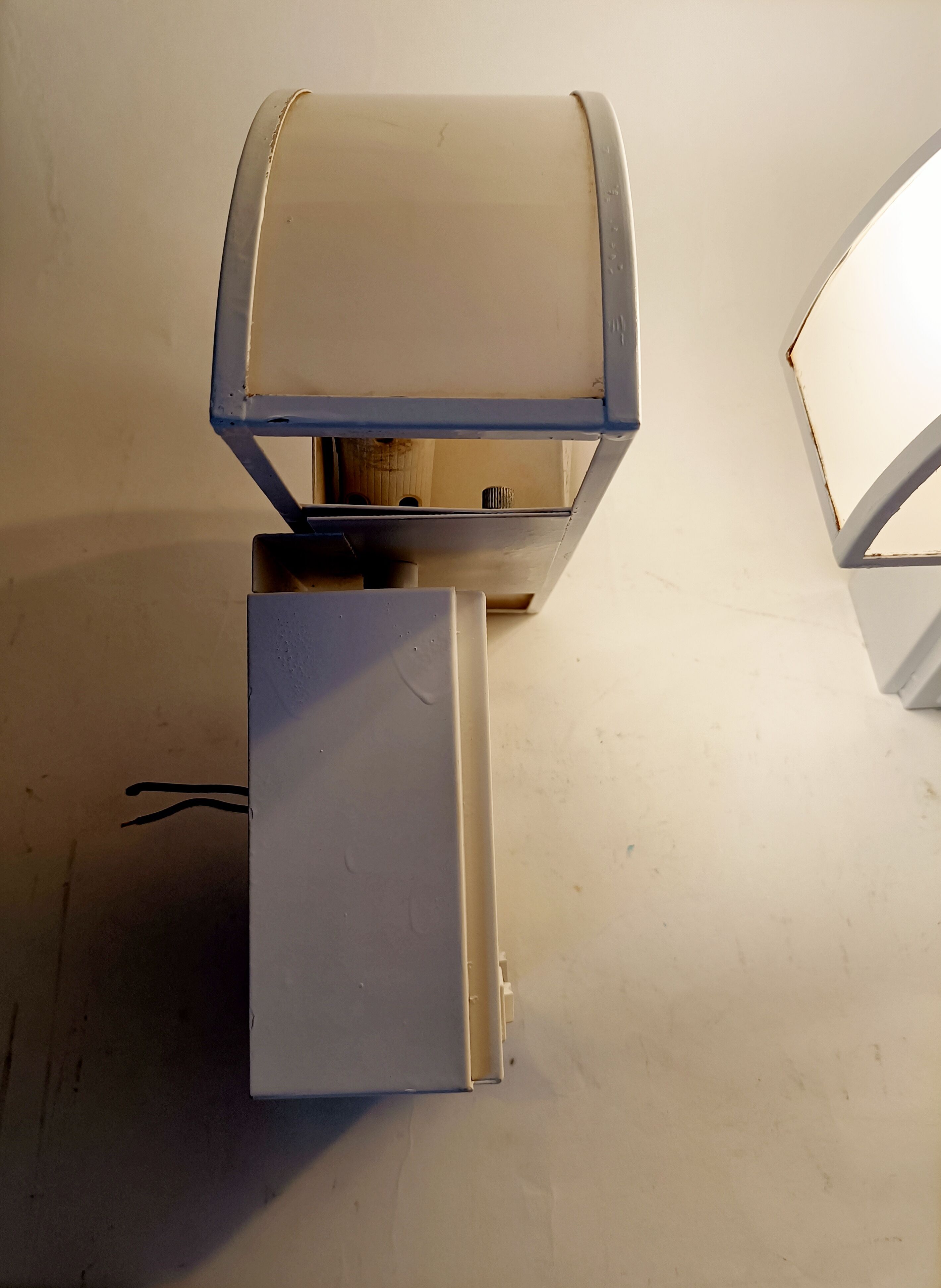 Pair of wall lamps with double switches model Olympe design Harvey Guzzini for ED 1970