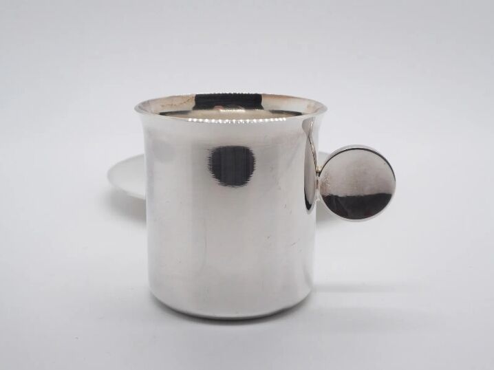 Christofle silver metal mug
