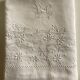Spring cloth in linen canvas embroidered with daisies 1950