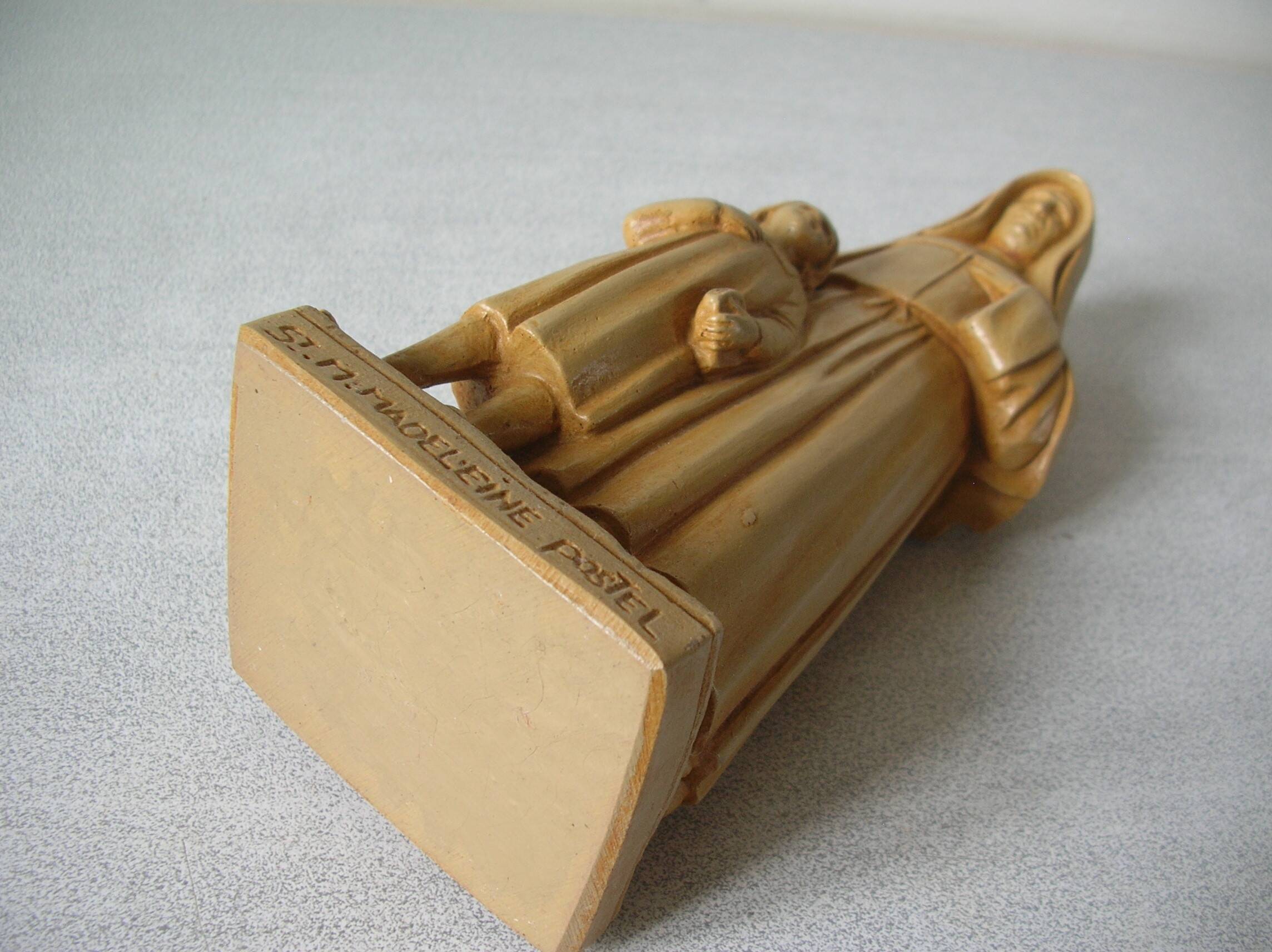 Old Catholic statue of Saint Mary Magdalene Postel 20 cm religion