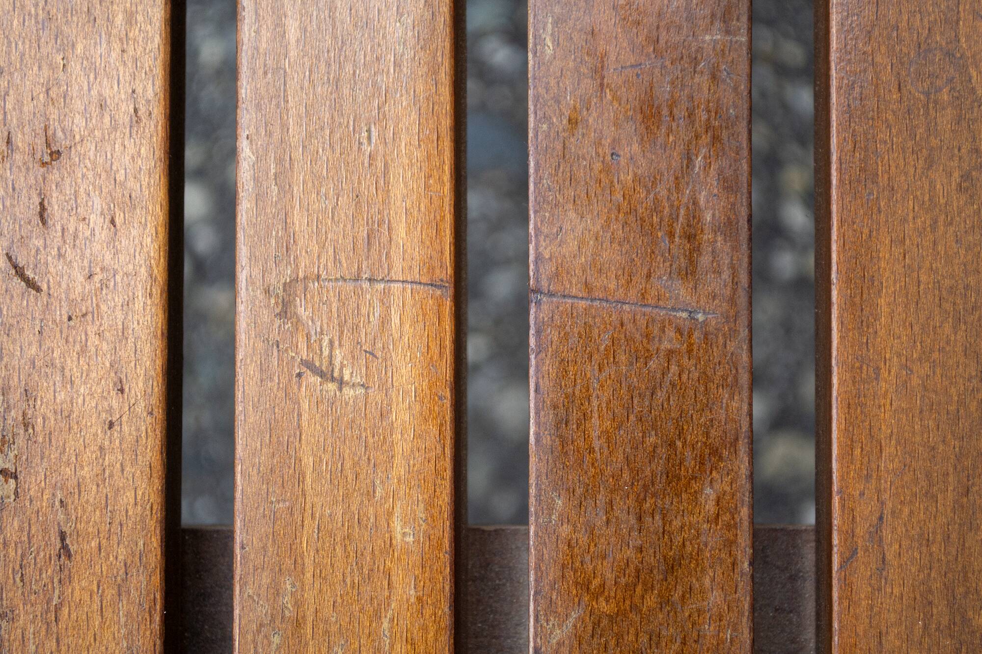 Italian Wooden Bench, 1950s