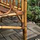 Vintage rattan baby bed 1960