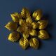 Large gold floral wall sconce