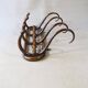 Wall coat rack by Kohn, bent wood 1910, no Thonet.