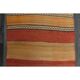 1970s Vintage Turkish Oushak Handmade Wool Cotton Orange Runner Rug 83x284
