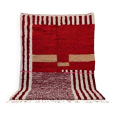 Tapis en laine pure tissé main artisanale traditionnelle taille 150/250 cm