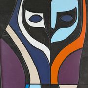Tableau art tribal animalier