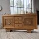 Enfilade storage unit oak Art Deco 1940 Dudouyt