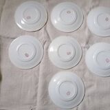 Set of 7 Gien earthenware dessert plates