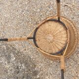 Vintage rattan basket