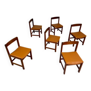 Lot 6 anciennes chaises - design