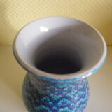 Vase style mosaïque signé ALB