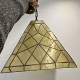 Lustre en nacre et laiton