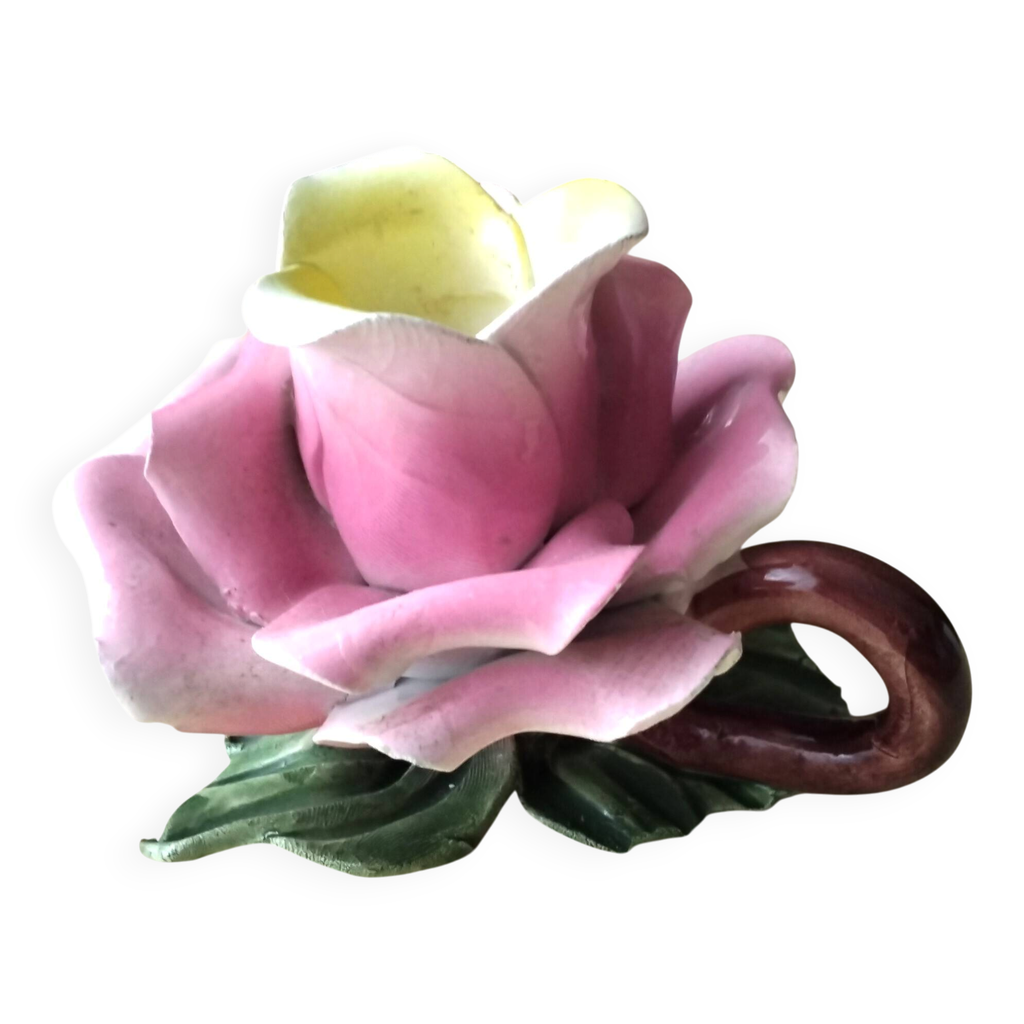 Ceramic flower candle holder