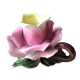 Ceramic flower candle holder