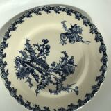 2 Flat plates Gien Chardons dark blue