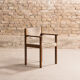 Scandinavian rosewood chairs with armrests, velvet fabrics (x6)