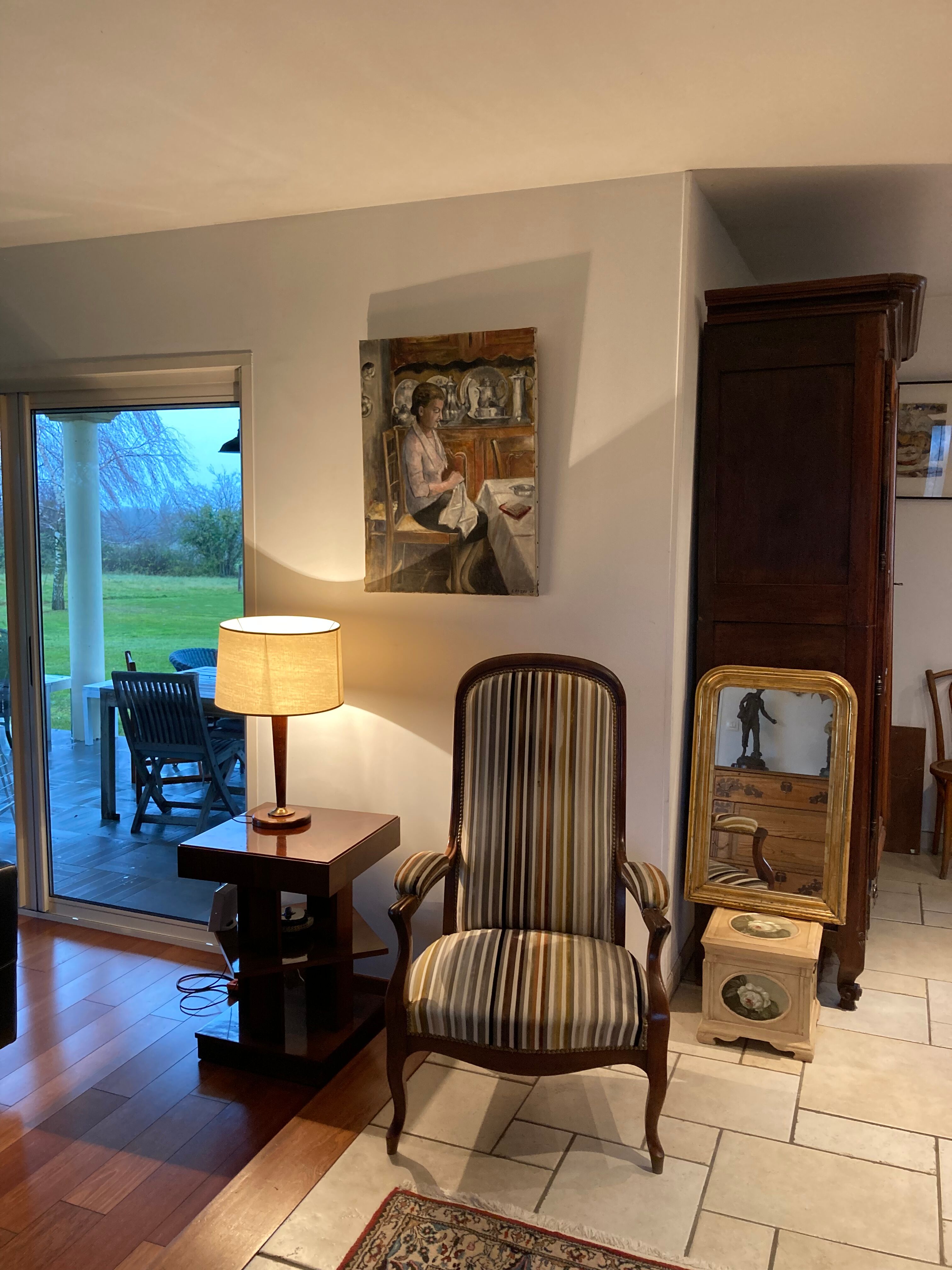 Oil on canvas scene of life