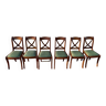 Série de 6 chaises en merisier