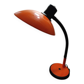 Orange and black aluminor desk lamp