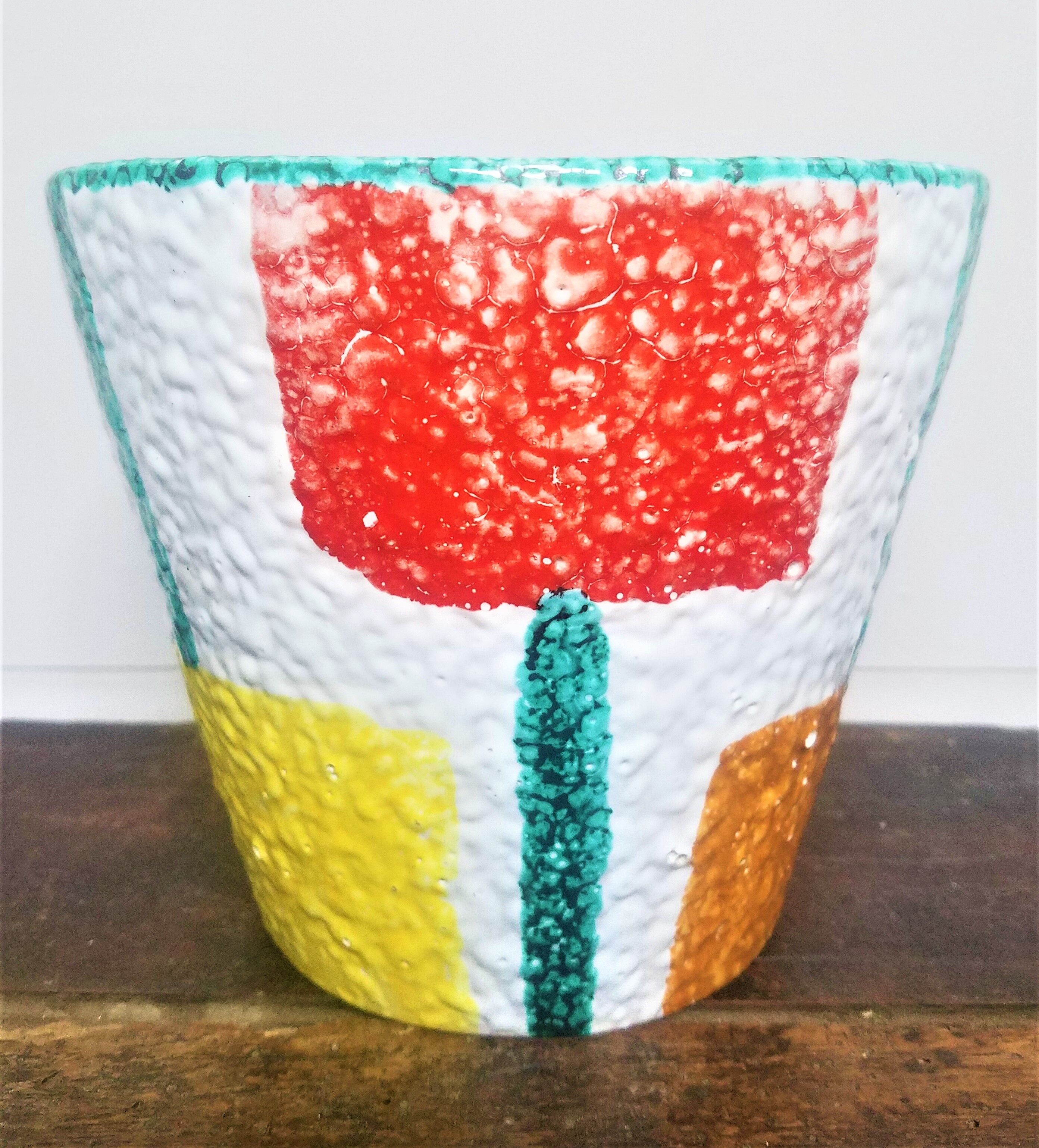 Pot cover of the 40s - 50s signed Italy