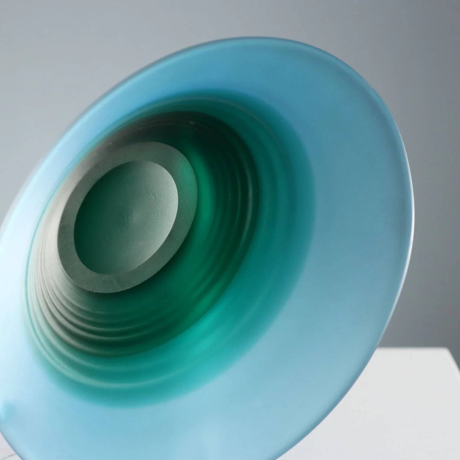 Vintage bowl and saucers VeArt in Murano glass, Italy, 1970s.