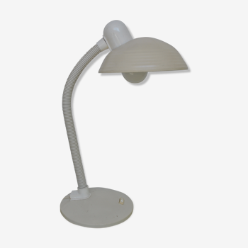 Lampe Aluminor blanche vintage