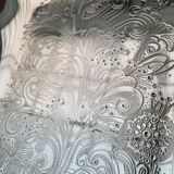 Vintage German floral metal plate by WMF