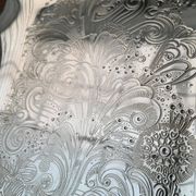 Vintage German floral metal plate by WMF