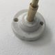 Old gooseneck wall lamp in vintage clichy glass