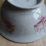 Saladier former earthenware butterflies Badonvilliers